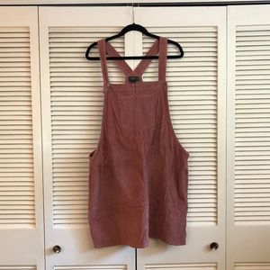 Forever 21 Mauve Corduroy Overall Dress